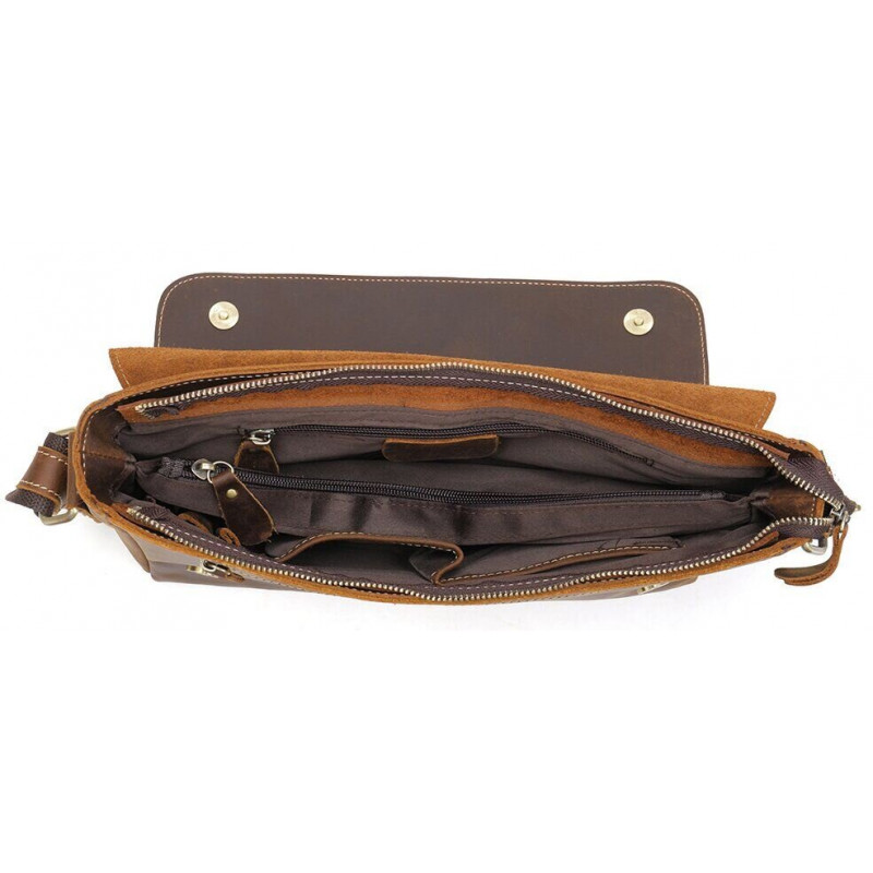 Сумка мужская crazy horse Vintage Коричневая