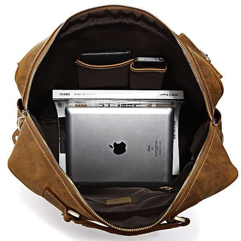 Сумка чоловіча Vintage в вінтажному стилі Коричнева