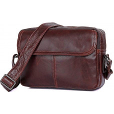Сумка чоловіча Vintage з натуральної шкіри Коричнева