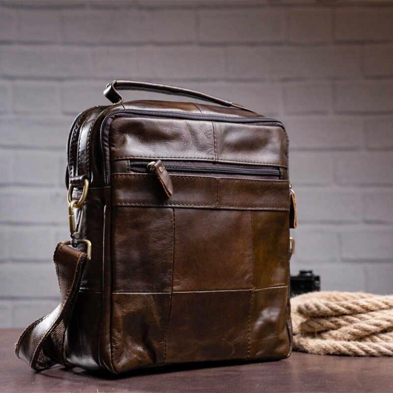 Сумка чоловіча Vintage Коричнева