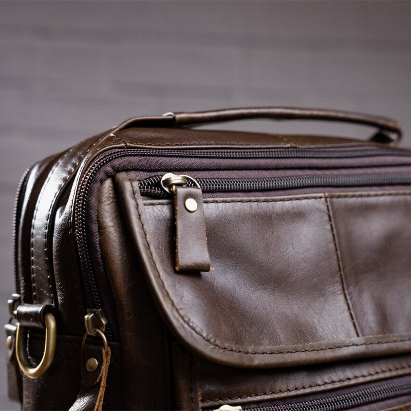 Сумка чоловіча Vintage Коричнева