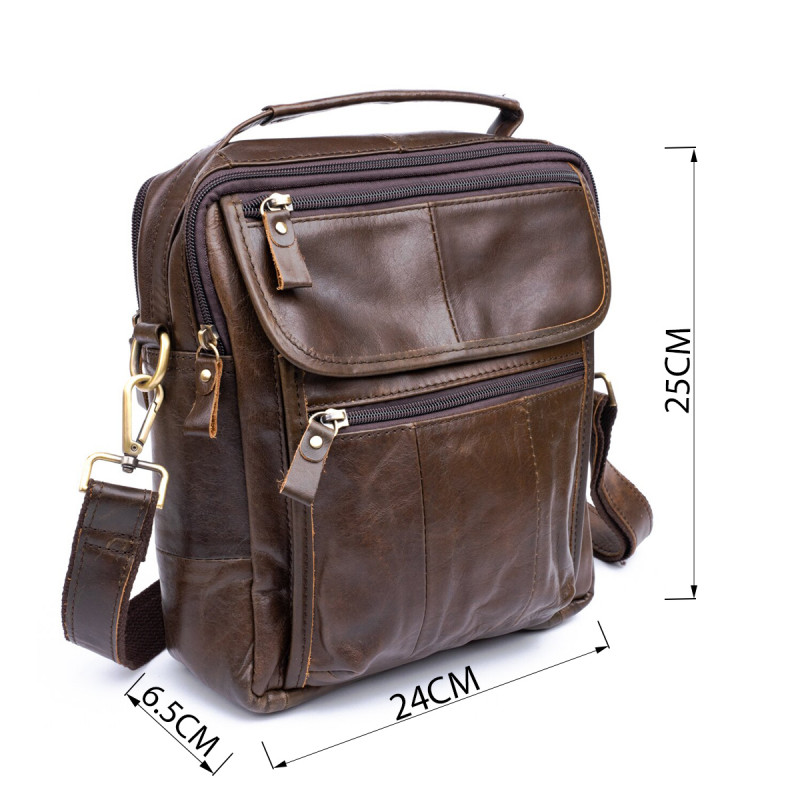 Сумка чоловіча Vintage Коричнева