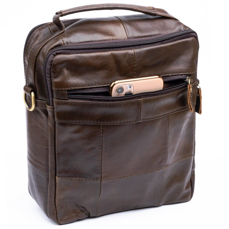 Сумка чоловіча Vintage Коричнева