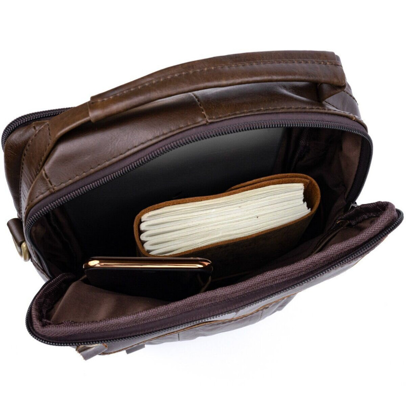 Сумка чоловіча Vintage Коричнева