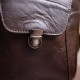 Сумка мужская из плотной кожи Vintage Коричневая