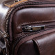 Сумка мужская из плотной кожи Vintage Коричневая