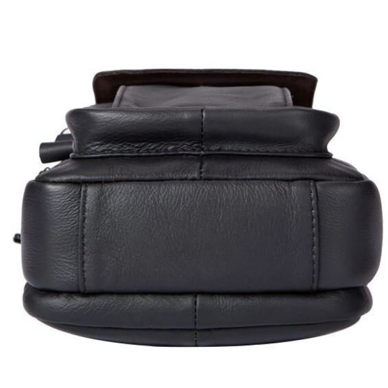 Сумка чоловіча шкіряна Vintage Чорна
