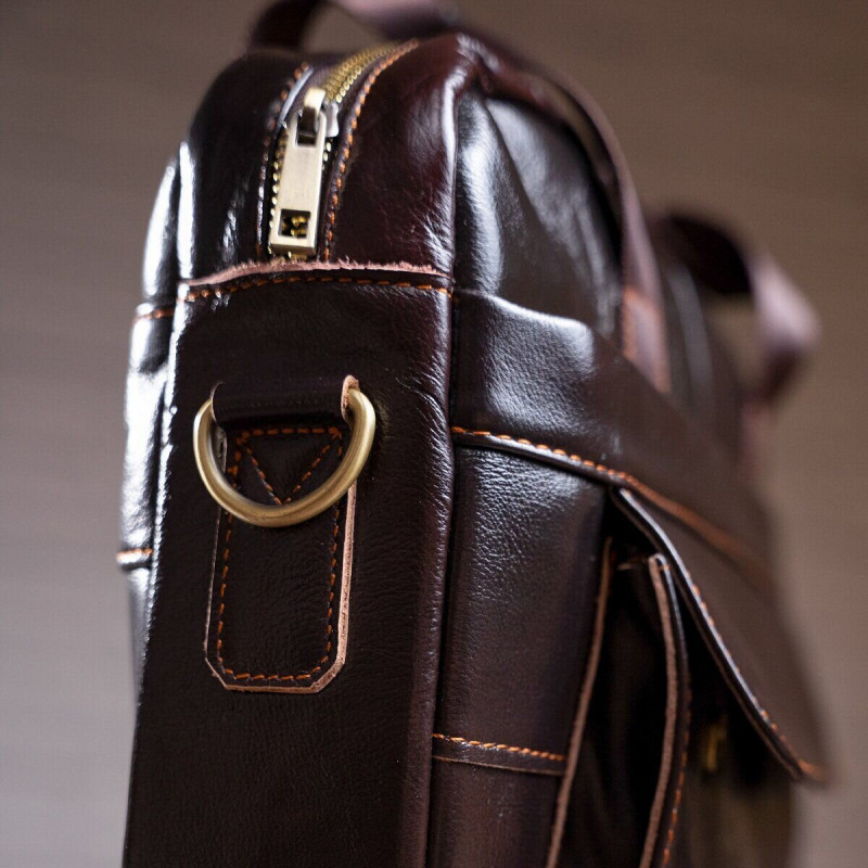 Сумка мужская под ноутбук Vintage Коричневая