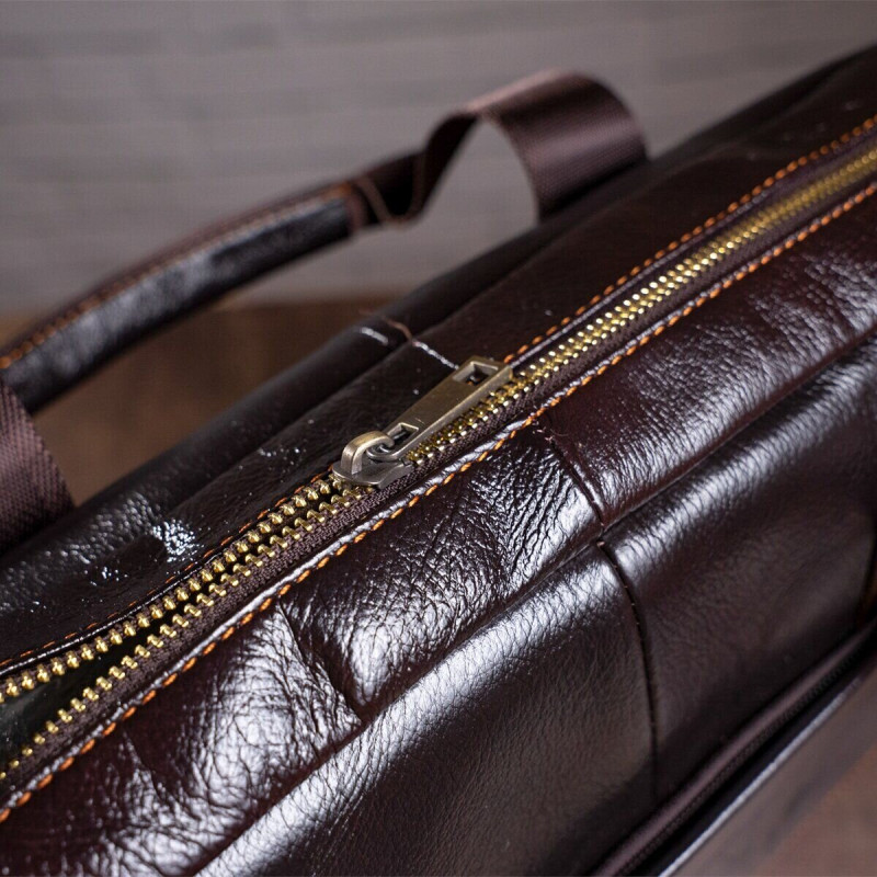 Сумка мужская под ноутбук Vintage Коричневая