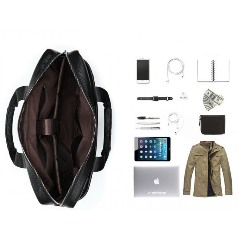 Сумка мужская под ноутбук Vintage Коричневая