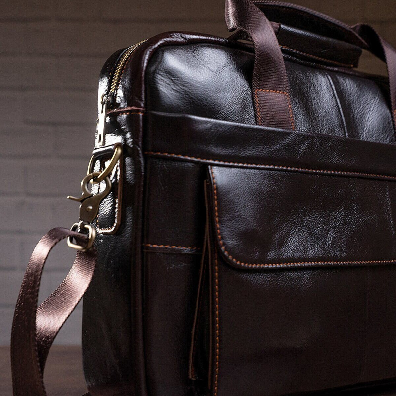 Сумка мужская под ноутбук Vintage Коричневая