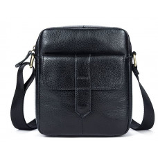 Сумка чоловіча флотар Vintage Чорна