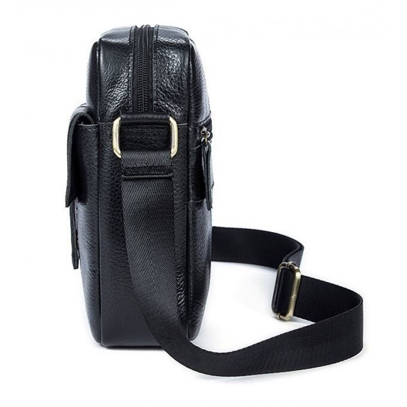 Сумка чоловіча флотар Vintage Чорна