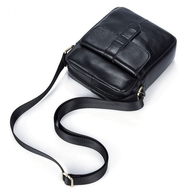 Сумка чоловіча флотар Vintage Чорна