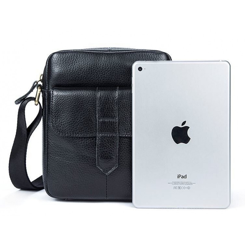 Сумка чоловіча флотар Vintage Чорна