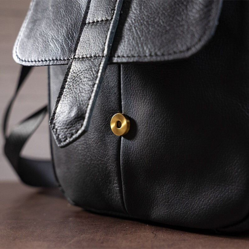 Сумка чоловіча флотар Vintage Чорна