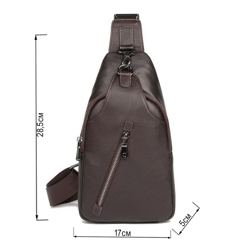 Сумка чоловіча через плече Vintage Коричнева