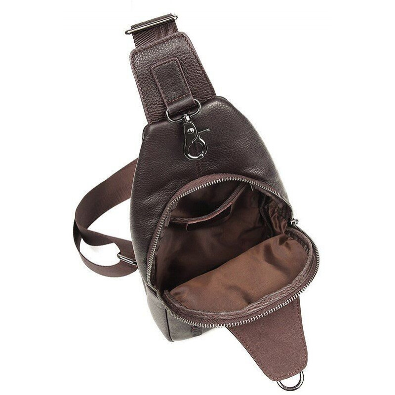Сумка чоловіча через плече Vintage Коричнева