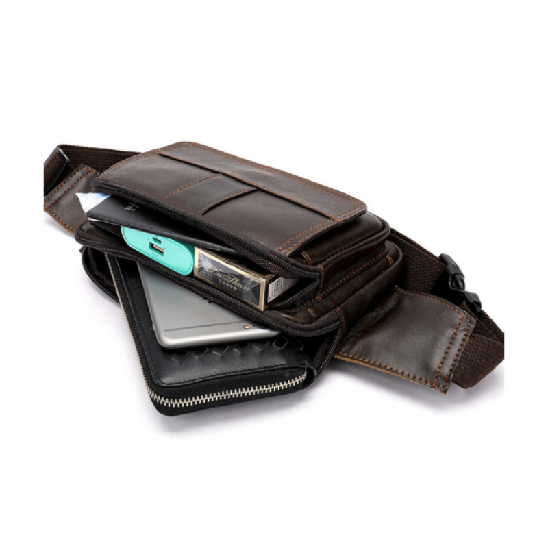 Сумка на пояс Vintage Коричнева