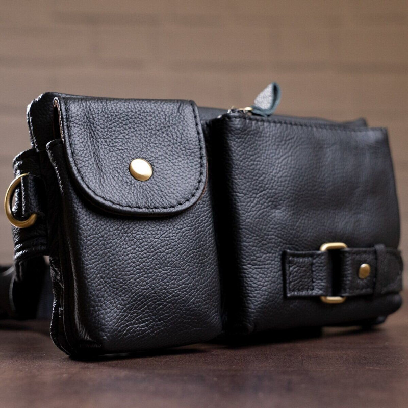 Сумка на пояс Vintage Чорна