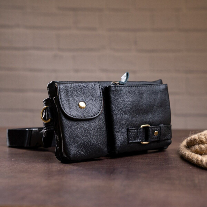 Сумка на пояс Vintage Чорна