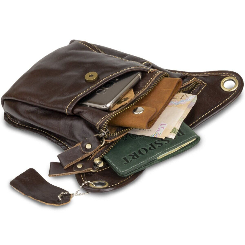 Сумка на пояс Vintage Коричнева