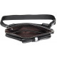 Сумка поясная кожаная Vintage Черная