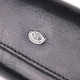 Надежный кошелек-ключница из натуральной гладкой кожи ST Leather Черный