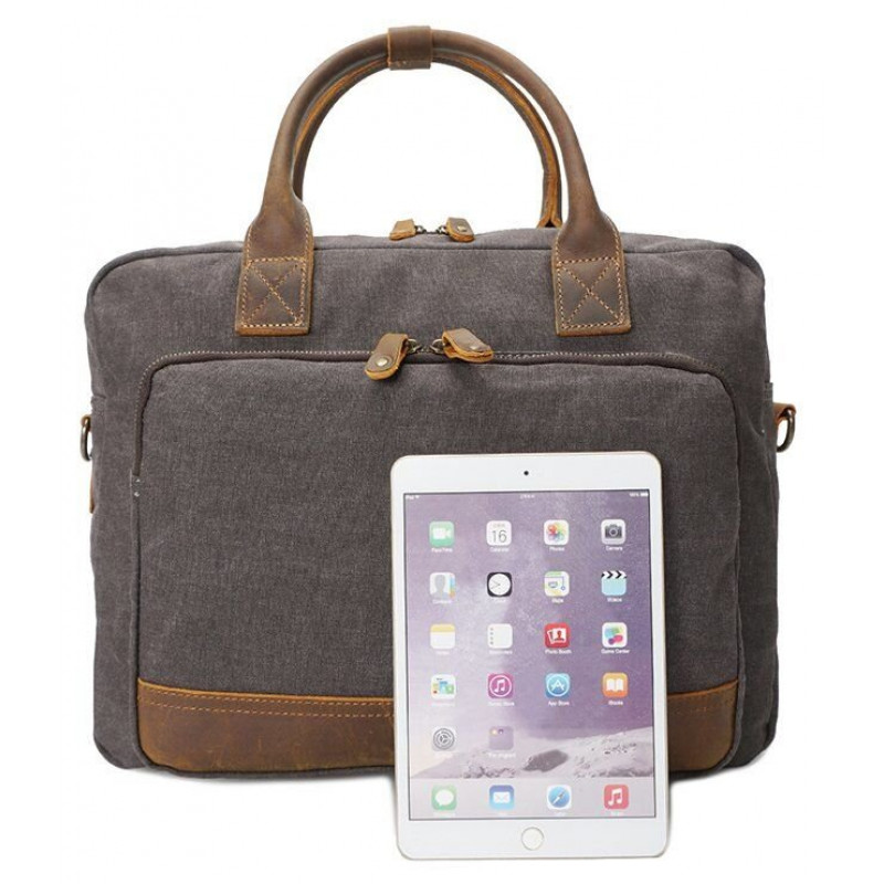 Сумка текстильная Vintage Серая