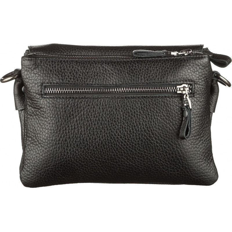 Мужская сумка SHVIGEL кожаная, Черная