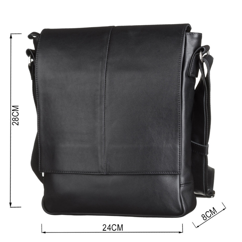 Сумка SHVIGEL из натуральной кожи Черная