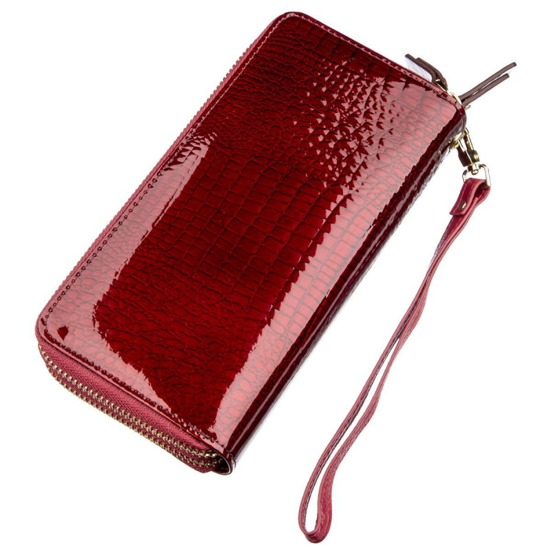 Женский клатч с двумя отделениями ST Leather Бордовый