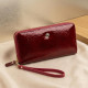 Женский клатч с двумя отделениями ST Leather Бордовый
