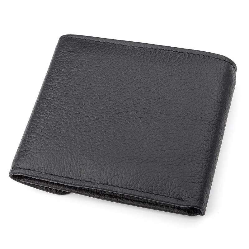 Кошелек ST Leather (ST) кожаный Черный