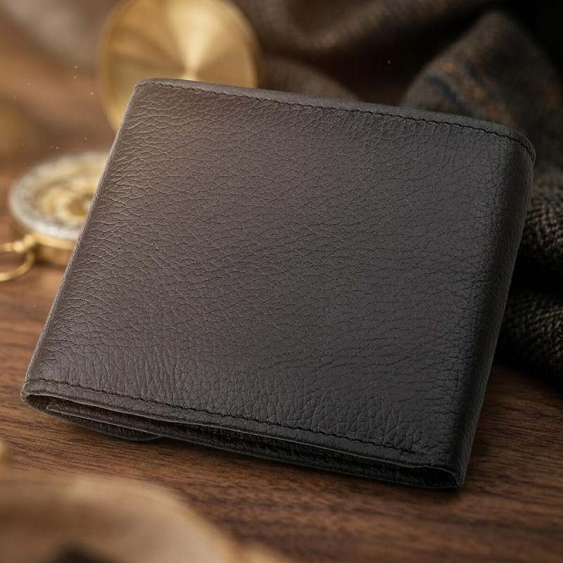 Гаманець ST Leather (ST) шкіряний Чорний