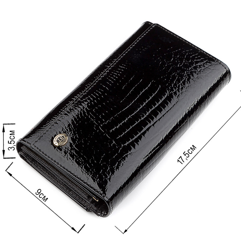 Кошелек женский ST Leather (SA) надежный Черный