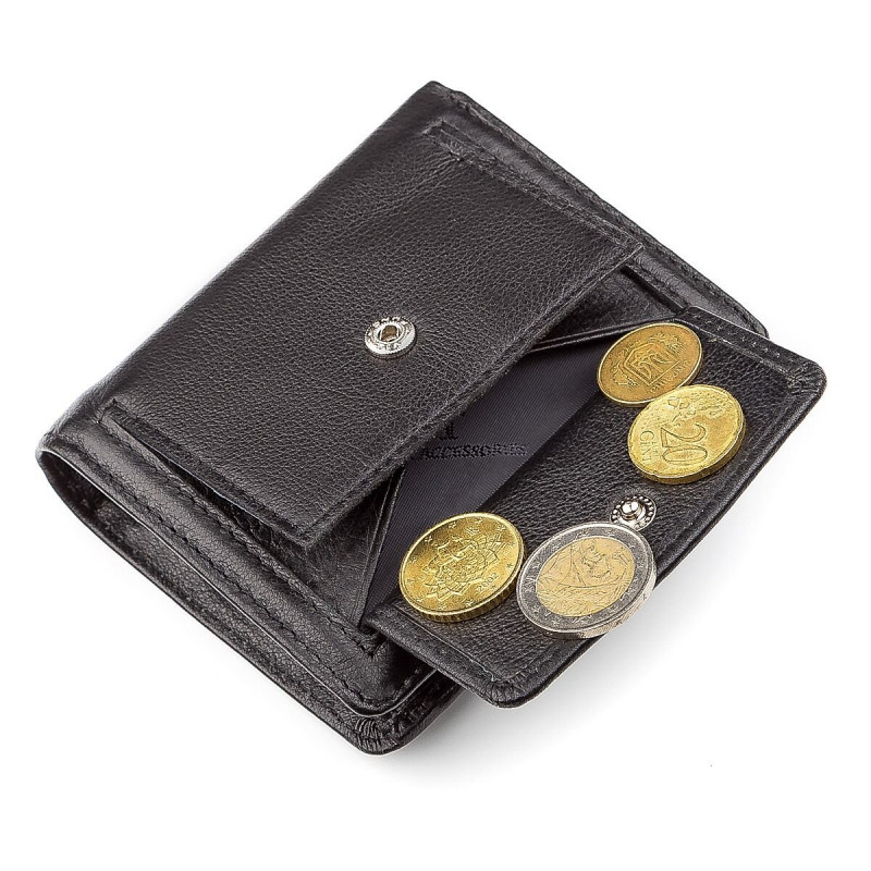 Кошелек женский ST Leather (ST) кожаный Черный
