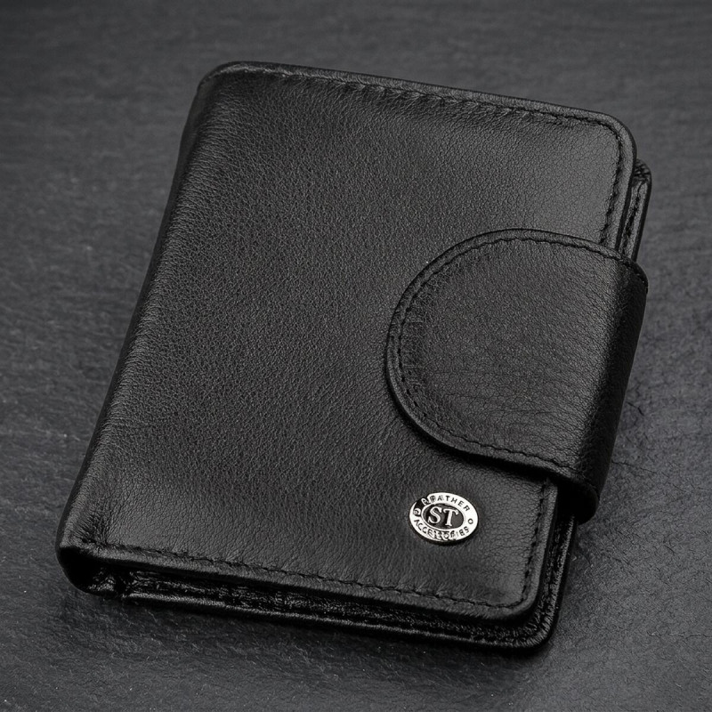 Гаманець жіночий ST Leather (ST) шкіряний Чорний