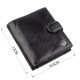 Небольшой кожаный кошелек для мужчин ST Leather Черный
