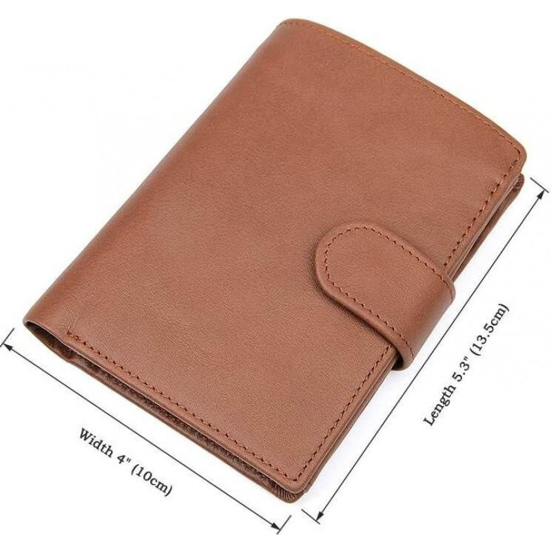 Портмоне чоловіче Vintage з натуральної шкіри Коричневе