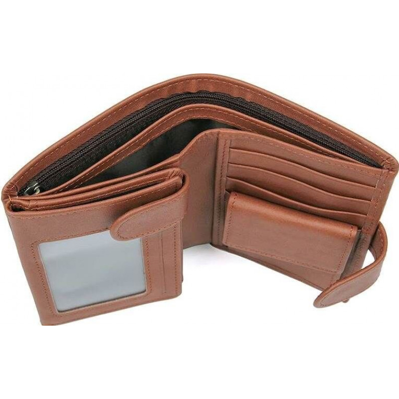 Портмоне чоловіче Vintage з натуральної шкіри Коричневе
