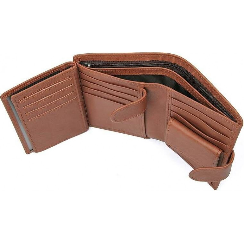 Портмоне чоловіче Vintage з натуральної шкіри Коричневе