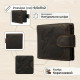Портмоне чоловіче з орлом Vintage Коричневе