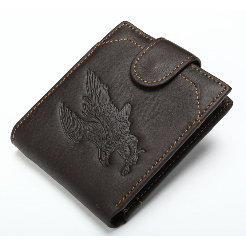 Портмоне чоловіче з орлом Vintage Коричневе