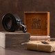 Ремень мужской с пряжкой автомат с силуэтом орла Vintage Черный
