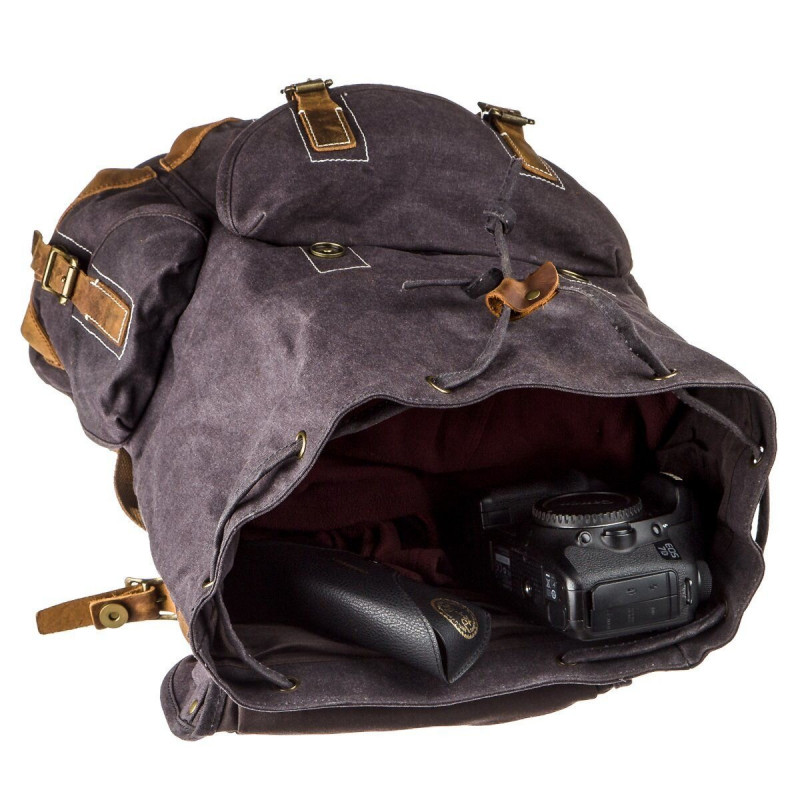 Походный рюкзак canvas Vintage Серый