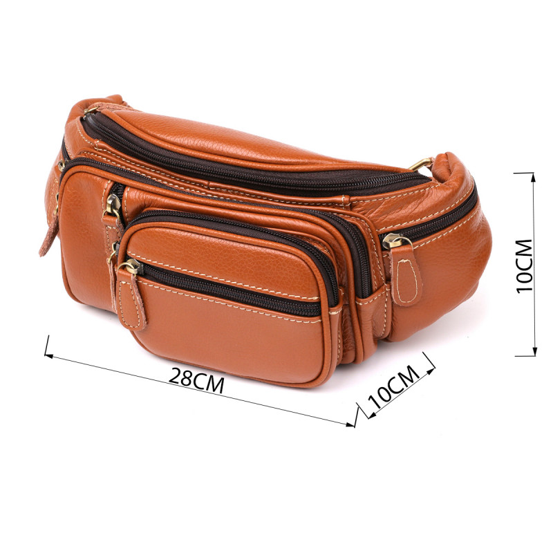 Поясна cумка чоловіча флотар Vintage Руда