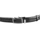 Ремень-автомат CROCODILE LEATHER из натуральной кожи крокодила Черный