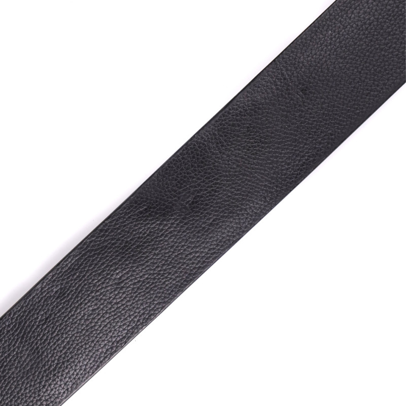 Ремень-автомат CROCODILE LEATHER из натуральной кожи крокодила Черный