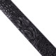 Ремень-автомат CROCODILE LEATHER из натуральной кожи крокодила Черный